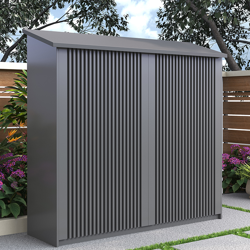 Outdoor Garden Waterproof and Sun-Proof Aluminum Alloy Storage Cabinet Villa Entrance Balcony Courtyard Large-Capacity Storage Cabinet