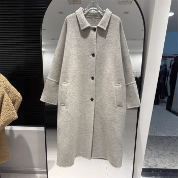 韩国东大门edit2025秋冬新款时尚百搭洋气净版长款大衣宽松设计感