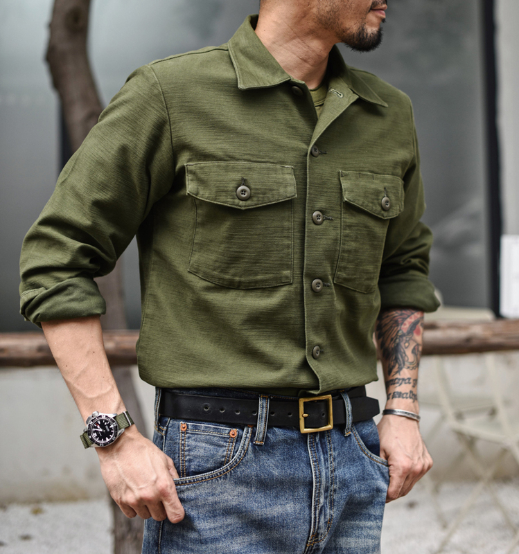 Zhanjiang Og-107 Thickened Shirt, Original Replica, Jacket, Vintage, Pure Cotton, Men's Shirt