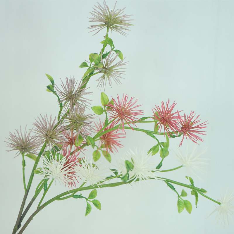 Nordic Fresh Simulation Flowers Single Branch Small Manflower Home Bedroom Bedside Flower Decoration Fake Flower Office Pendulum plant