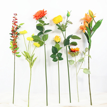  Simulation flower single flower material High quality calla lily rose lily bouquet arrangement flower art with home decoration placement