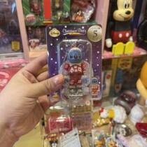 Weird grocery store Japan BEARBRICK building block bear 100% Christmas limited Stitch