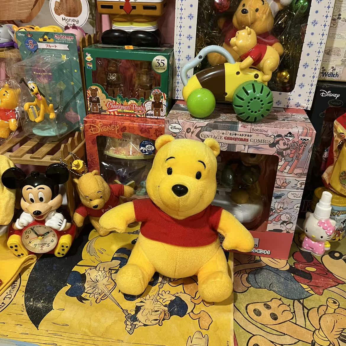 Japanese Winnie the Pooh used dolls out of print collection Hanhan face Pooh