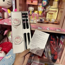 Japan Sanrio hello Kitty cutlery chopsticks set with box brand new unused