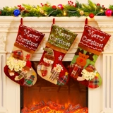 Рождественские декоративные принадлежности Santa Claus Smooth Носки носки носки рождественская елка подвеска рождественские запасы подарочные пакеты рождественские сумки