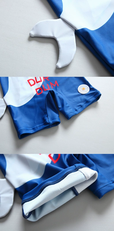 Hàn Quốc Han Fan Children Đồ bơi Boy Baby Shark Áo tắm Xiêm Kem chống nắng dài tay Áo ấm cho trẻ sơ sinh - Bộ đồ bơi của Kid