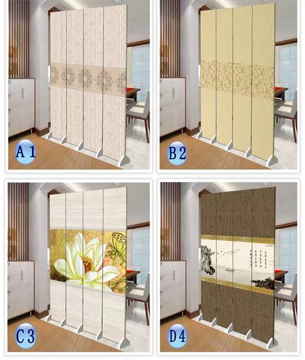 Trung Quốc màn hình phân vùng khách sạn gỗ rắn phòng khách di chuyển phòng ngủ đơn giản hiện đại hiên đơn giản gấp vải màn hình gấp - Màn hình / Cửa sổ vách ngăn gỗ