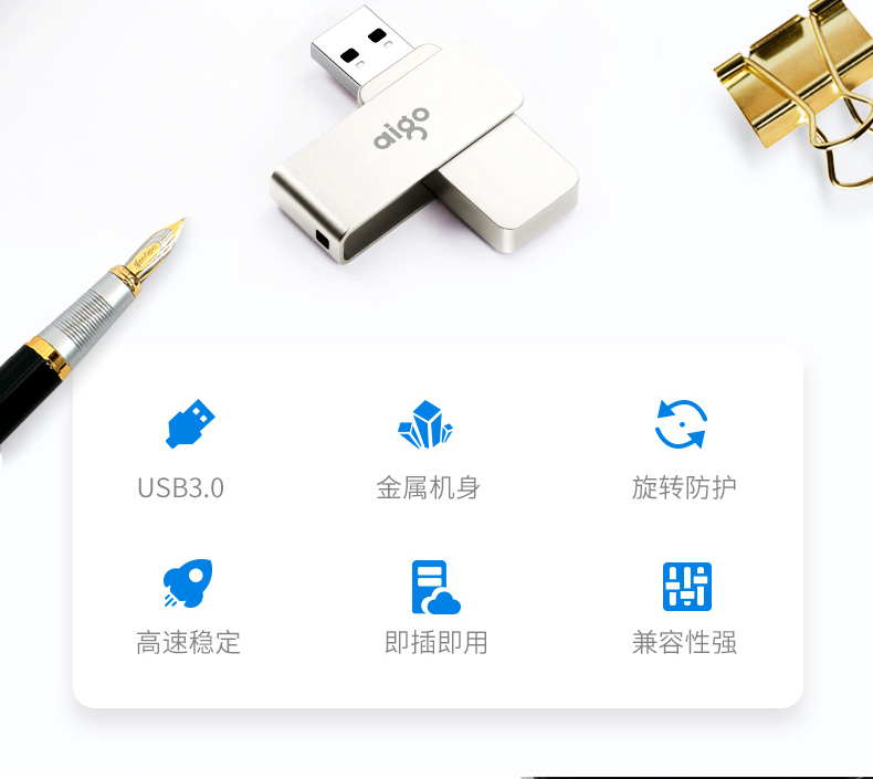 360°任意旋转、高速闪存、USB3.0：64g 爱国者 U盘 券后44.9元包邮 买手党-买手聚集的地方