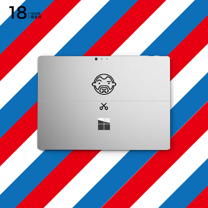 SkinAT Microsoft Tablet Phim Bề Mặt Pro4 Sticker Bảo Vệ Cơ Thể Sticker Phụ Kiện Phim Màu