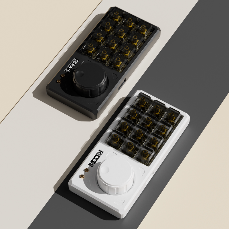 Re Aluminum Alloy Small Keyboard Designer Force Feedback Knob Mechanical Keyboard Custom Personalized Gift for Boyfriend