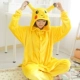 Bộ phim hoạt hình Pikachu một bộ đồ ngủ nữ mùa thu và đôi mùa đông Phiên bản Hàn Quốc của chú mèo khủng long flannel dễ thương đồ pijama