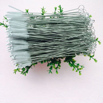Straw brush stainless steel straw brush airway brush spiral soft bristle straw brush one length 14CM