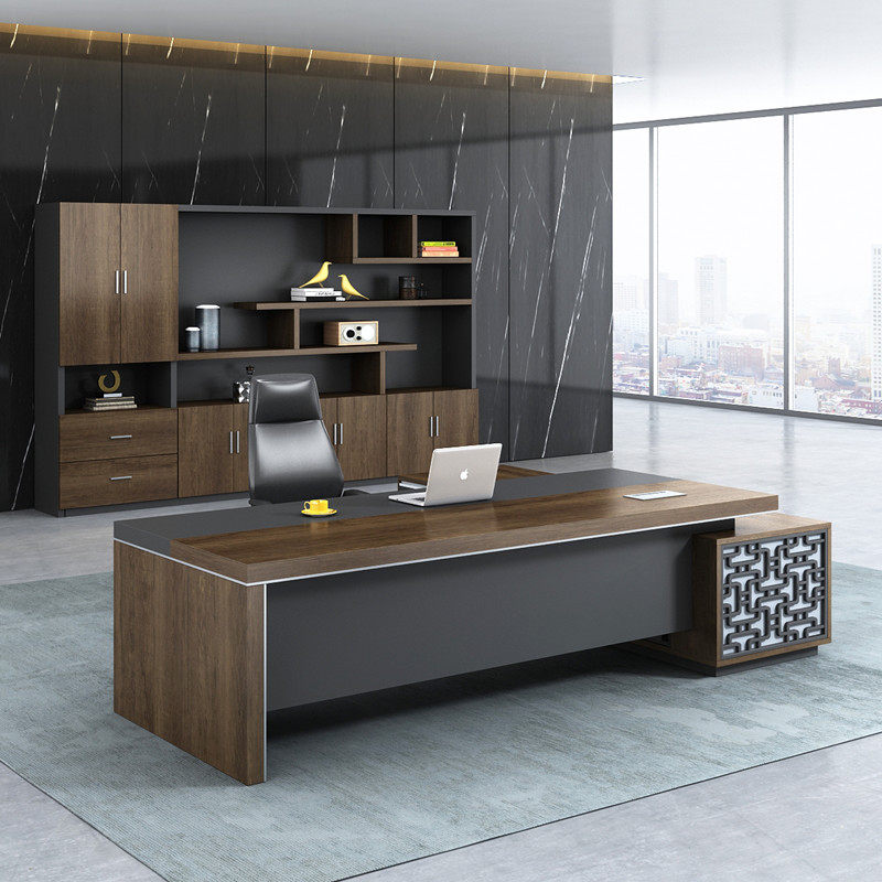 Boss table and chairs combination minimalist modern corner desk job president table big class desk desk office furniture