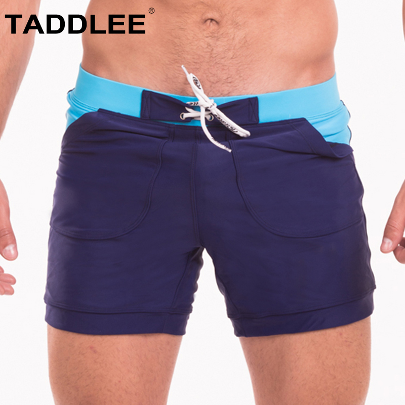 TADDLEE Flat Corner Swimsuit Pants Male Tide Speed Dry Loose Large Size Swimsuit Sexy Bubble Hot Spring 50% Men Swim Pants