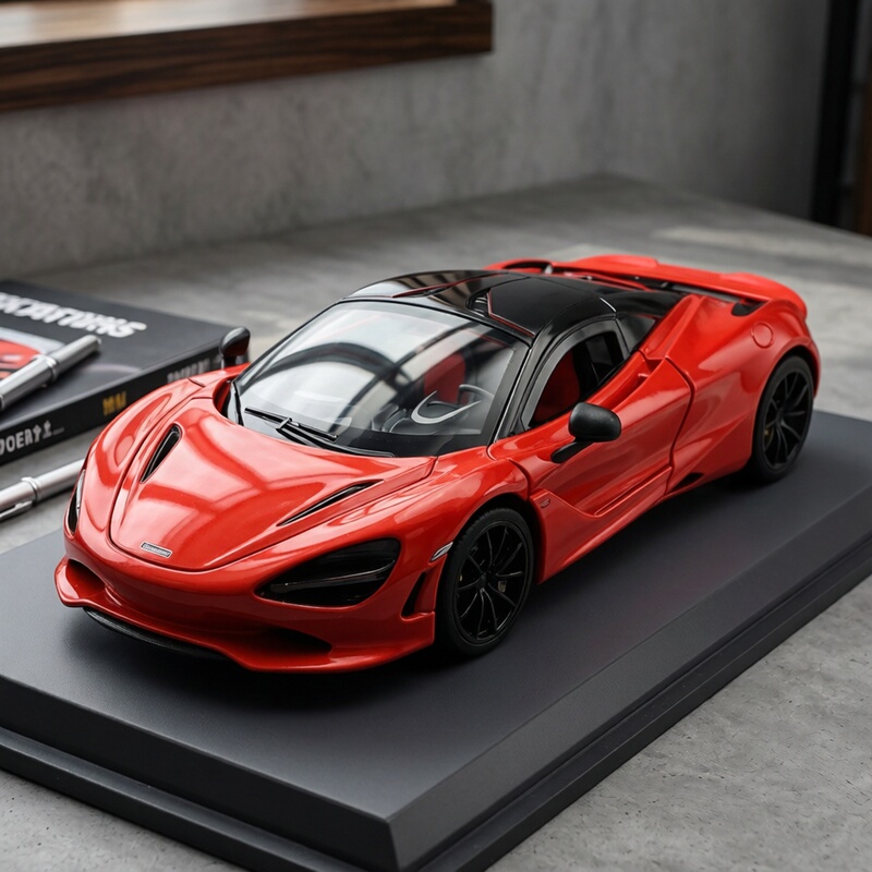 1:18 Alloy Mclaren 720S Car Model Butterfly Door Supercar Boy's Toy Car Racing Desktop Ornament Car 1:18 Alloy Mclaren 720S Car Model Butterfly Door Supercar Boy's Toy Car Racing Desktop Ornament Car