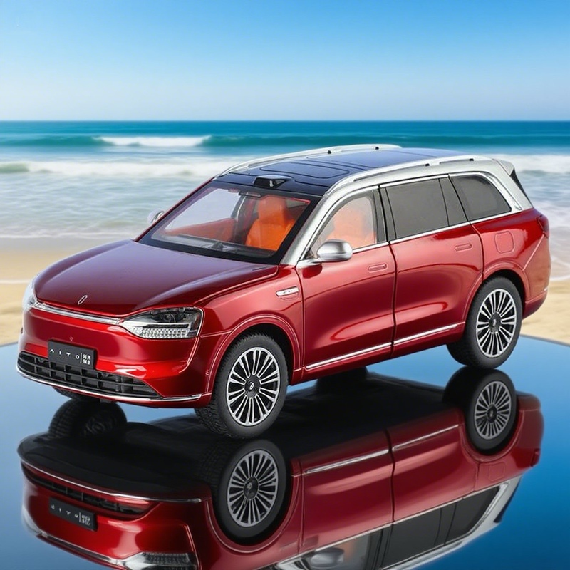 1:24 Scale Selica Wenjie M9 Alloy Off-Road Car Model Boy's Alloy M8 Large Suv High-End Luxury Car