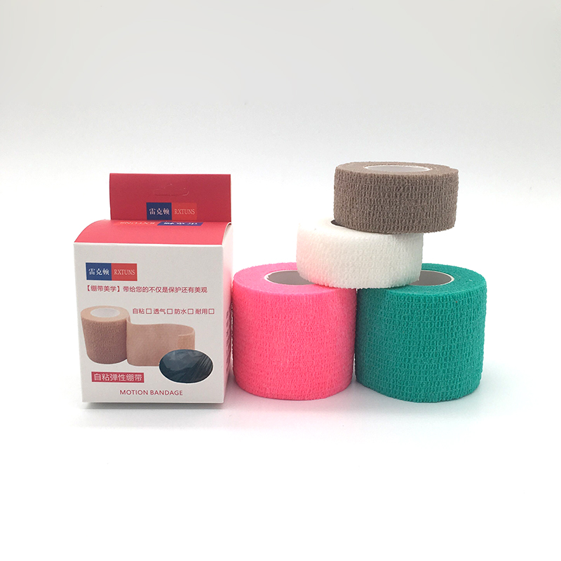 Reketon self-adhesive bandage breathable perspiration easy to tear waterproof sports bandage for protective wrist sports rubberized fabric suit
