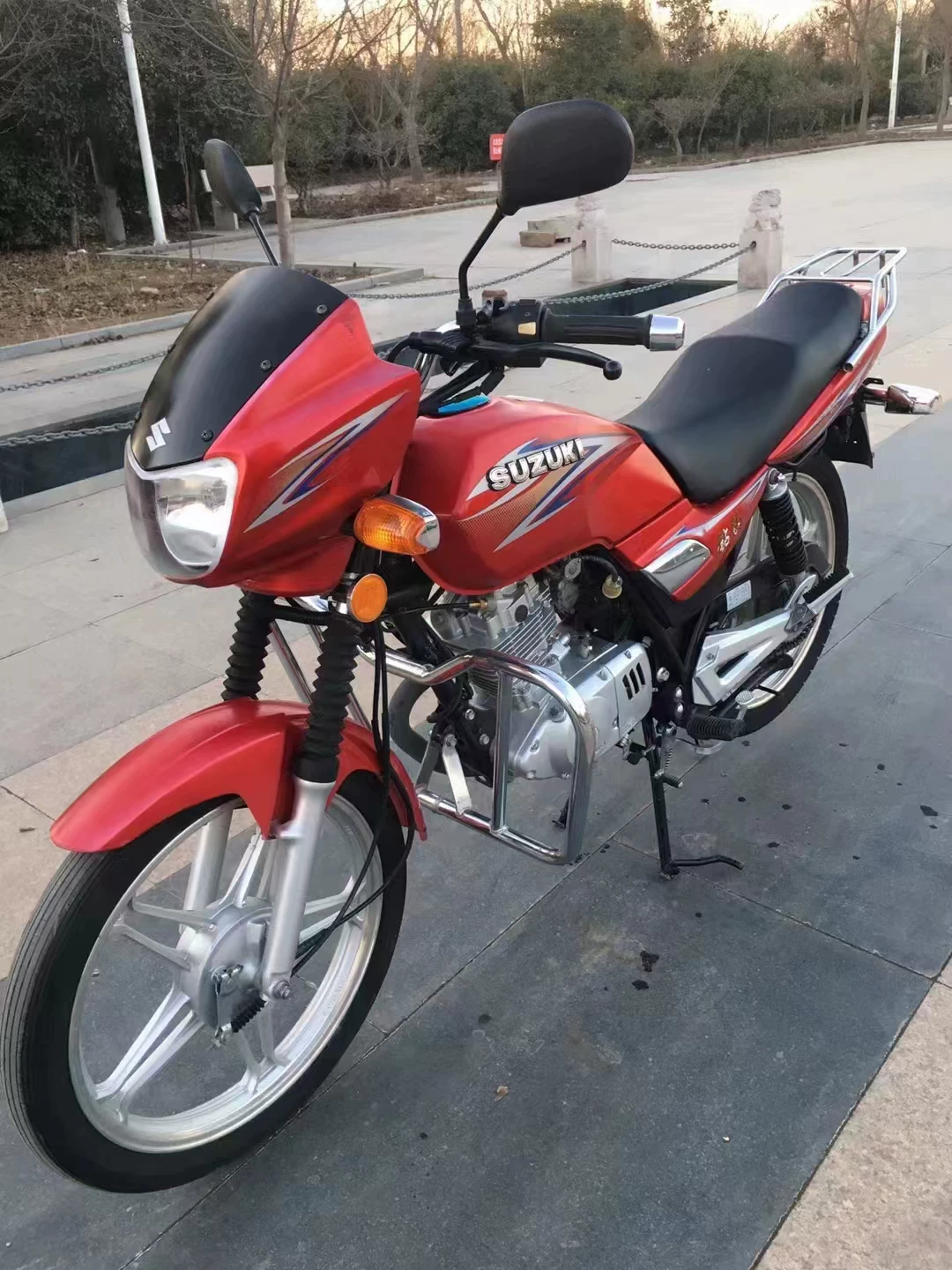 Оригинальный Руи Шан улица мотоцикл EN125CC мотоцикл мотоциклы Suzuki кросс-езда мужская и женская мобильность держатель топлива запуск автомобиля