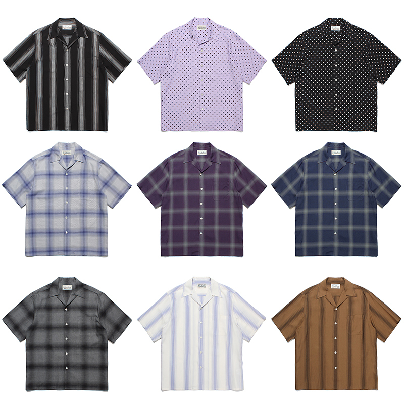 Jiangxin 23Ss Check Open Collar Striped Plaid Polka Dot Hawaiian Short Sleeve Shirt for Men Jiangxin 23Ss Check Open Collar Striped Plaid Polka Dot Hawaiian Short Sleeve Shirt for Men