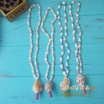 Natural shell Conch necklace Conch whistle Crafts Childrens toys Gift stalls Night Market hot sale long section