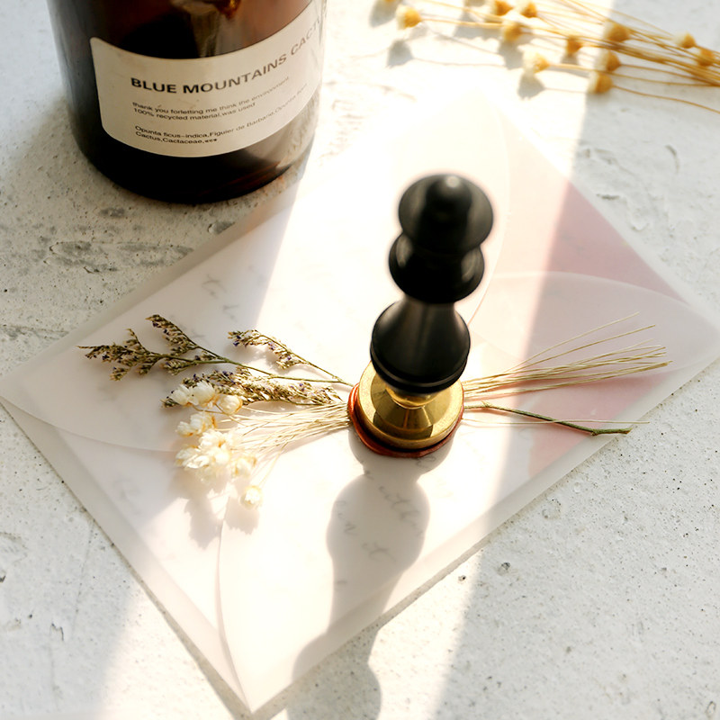 Seal envelope sulfuric acid paper envelope translucent matte flower wedding invitation wedding invitation post seal seal envelope