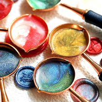 Retro fire paint wax particles mixed color flash fire paint wax seal invitation envelope sealing fire paint seal wax particles 160 grains
