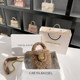 CAEISL/KCIEL women's bag plush rhombic chain box bag female high-end autumn and winter furry crossbody small square bag