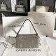 CAEISL/KCIEL women's bag with diamond small square bag rhinestone handbag bag women's summer 2022 new full diamond messenger bag