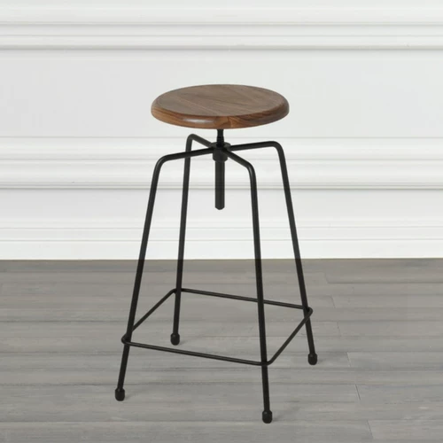 DF кованый железный бар-стул интернет-знаменитость ротари-лифт промышленное стул Домохозяйство с высокой ногой для бара Столт