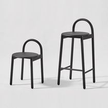 Nordic bar chair home high stool iron bar island chair modern simple backrest high bar chair wooden stool