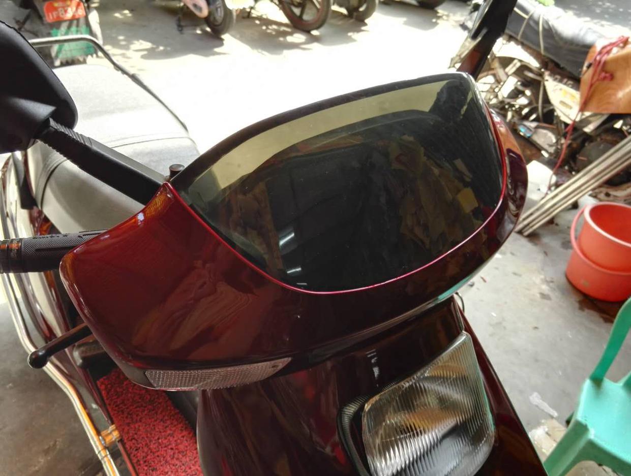 Xe máy Dasha CH125 kính chắn gió trong suốt sửa đổi phụ kiện cát trắng cát đen Honda Dasha kính chắn gió trước đèn xi nhan xe máy