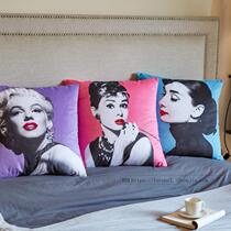 Neoclassical Hepburn Monroe sofa cushion cushion cushion after modern bedside pillow