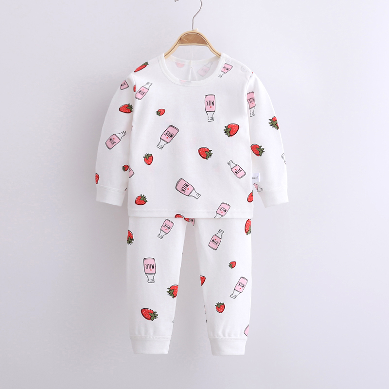 Bé quần áo mùa thu mùa thu quần bộ cotton 0-1 tuổi 3 tuổi trẻ em đồ lót bé trai bé gái pajama nhà điều hòa không khí quần áo.