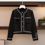 Весенний осенний трикотажный комплект для матери для пожилых людей, штаны, куртка, размер