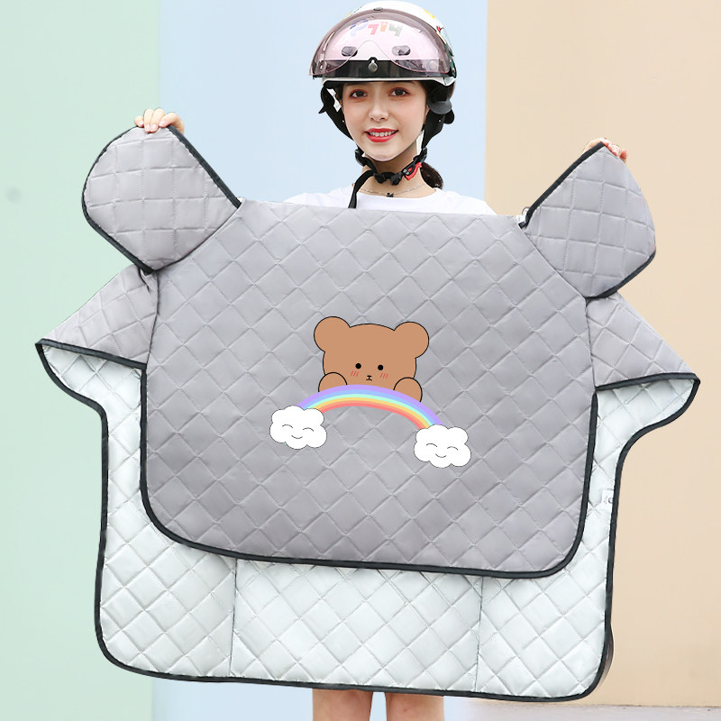 Electric car wind shield spring and autumn electric car wind shield summer sunscreen wind shield female cute equipment locomotive