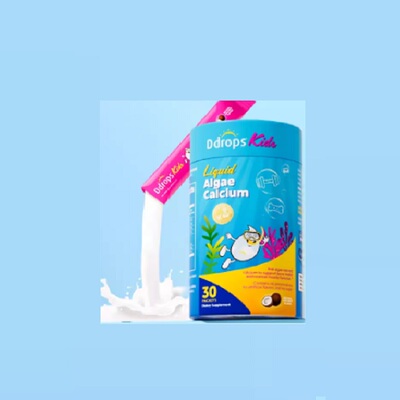 【自营】Ddrops滴卓思婴幼儿海藻钙乳铁钙*2