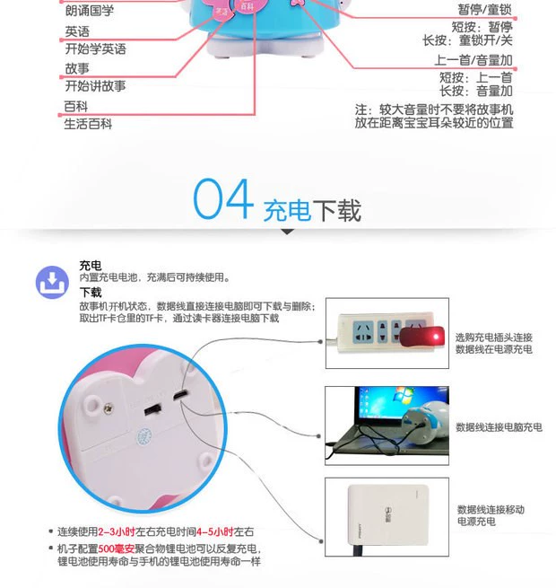 Bé nghe bài hát máy giáo dục sớm đồ chơi nhạc thông minh nhạc trẻ em nói về chuyện đi ngủ thỏ máy giáo dục sớm câu chuyện 0-12 tuổi