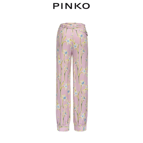 PINKO Женские цветы напечатаны свободные брюки повседневные штаны 1G14KC7927