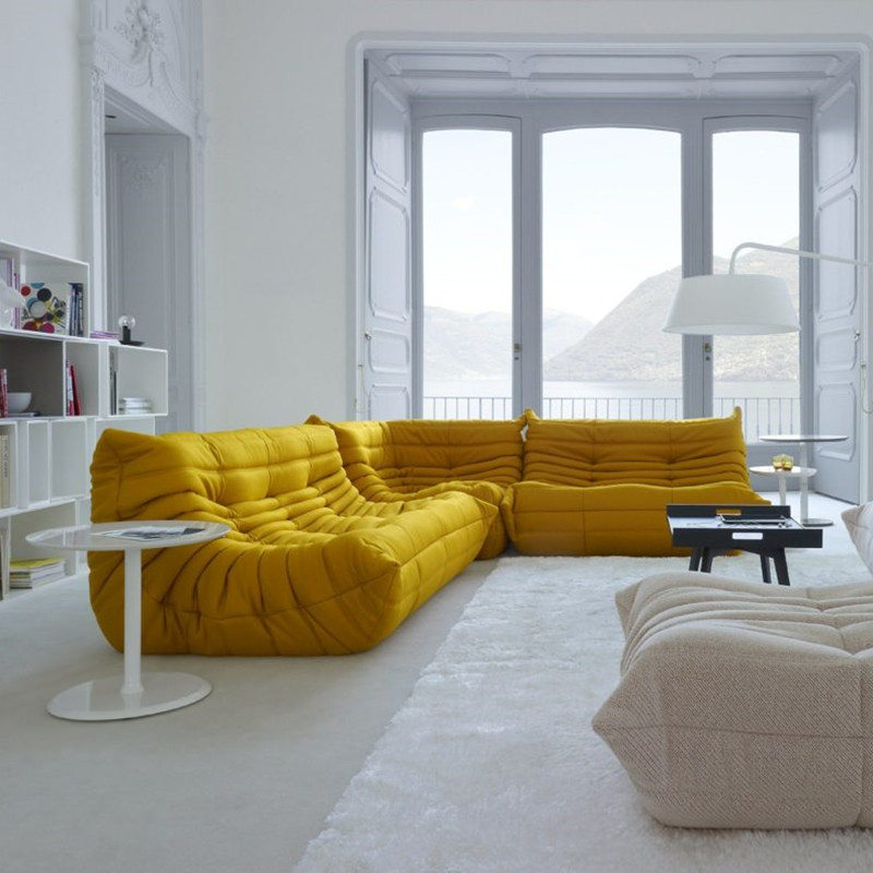 Nordic Extremely Minimalist Designer Bouarts sofa Home Minestas Airy Caterpillar Styling Sloppy Couch Balcony Deckchairs