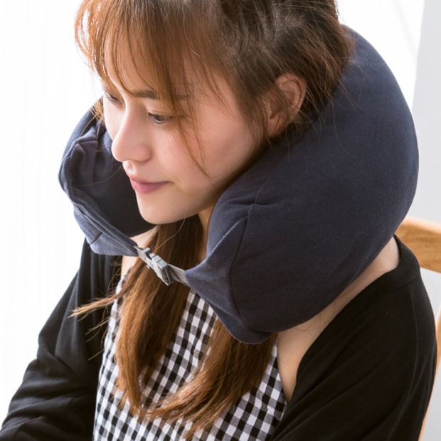 Không in mũ trùm đầu hình chữ u gối tốt trùm đầu gối máy bay gối gối di động gối hình chữ U siesta gối du lịch gối gối sofa