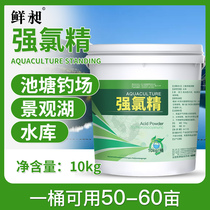 Strong chlorine aquaculture reservoir sterilized fish pond shrimp crab chloride killing pond deodorated trichloroisocyan uric acid