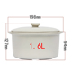 hop com giu nhiet clock and clock Lò vi sóng đặc biệt nồi cơm điện nồi cơm điện đa năng có nắp nồi thủy tinh dùng trong nồi cơm điện - Hộp cơm điện sưởi ấm cà mèn giữ nhiệt lock&lock