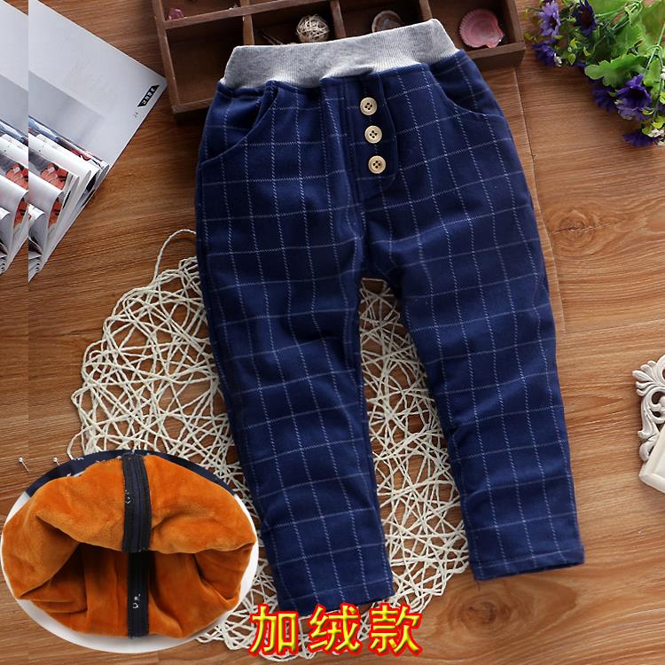 Boy 2 nam kho báu 4 cộng với nhung quần âu 5 ấm 6 mặc bên ngoài quần bé dày lên 1-3 tuổi mùa đông wearth quần nhung mùa đông.