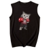 Áo vest thể thao nam Mùa hè Hàn Quốc Áo thun nam thể dục nhanh khô cotton không tay áo bóng rổ lỏng lẻo - Áo vest cotton áo ba lỗ tập gym Áo vest cotton