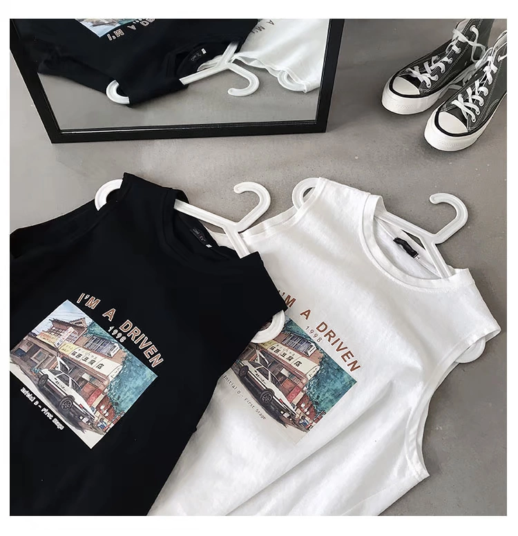 Hồng Kông gió mùa hè mỏng phần thể thao thoáng khí bóng rổ cotton vest nam thủy triều lỏng lẻo học sinh không tay áo thun - Áo vest cotton áo ba lổ