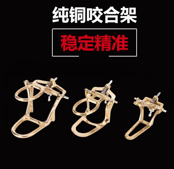 Dental biting jaw rack thickened full-mouth occlusal frame denture cog cog pure copper large and small simple hanger-Taobao