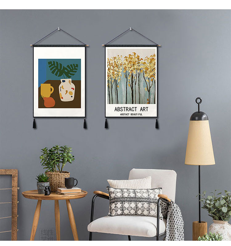 Mỹ phòng khách vải bức tranh tường trang trí treo tường nền tấm thảm tấm thảm hiện đại tối giản bức tranh kết hợp bức tranh - Tapestry thảm treo tường bản đồ 
