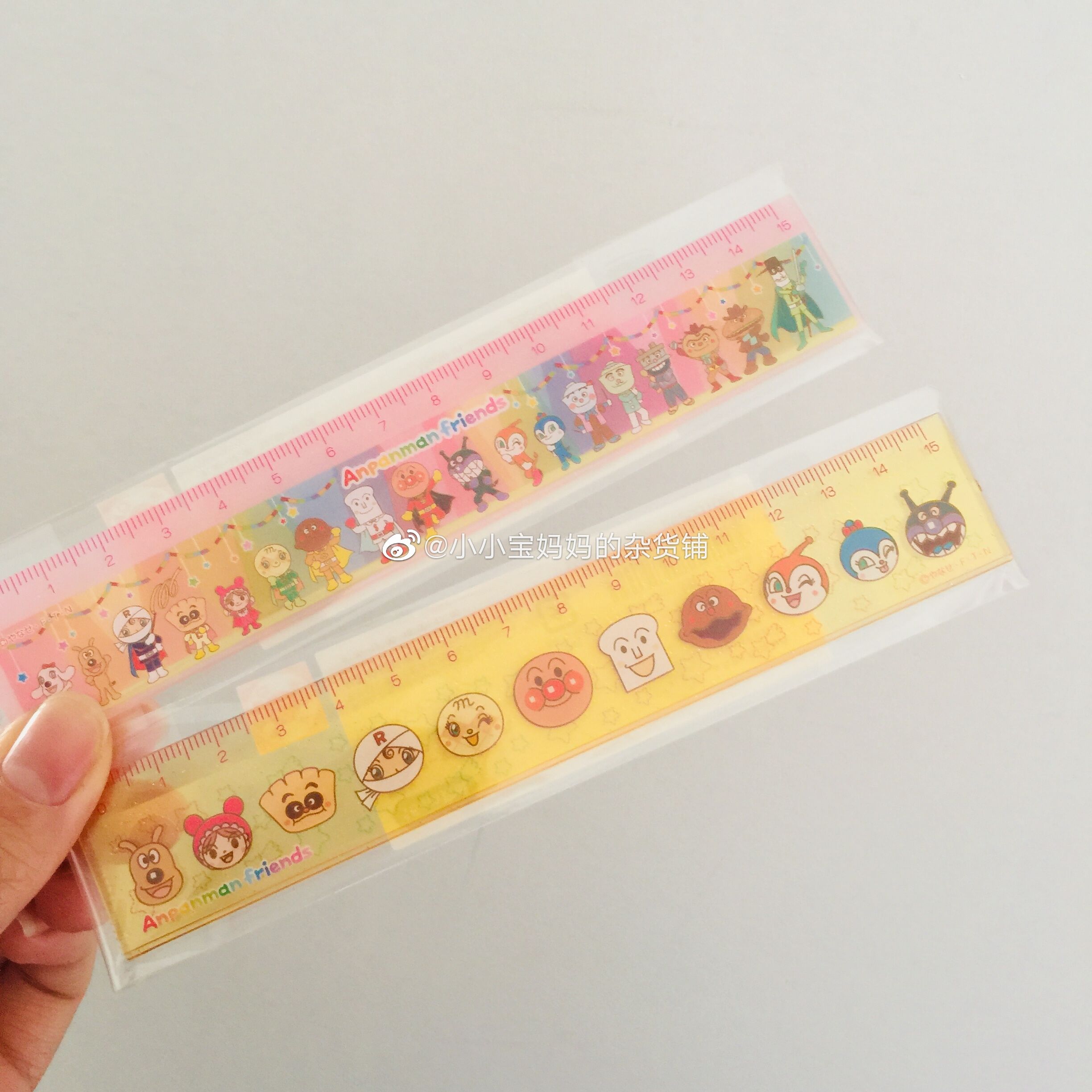 Spot Japan Anpanman Museum limited children's cute ruler stationery 15CM