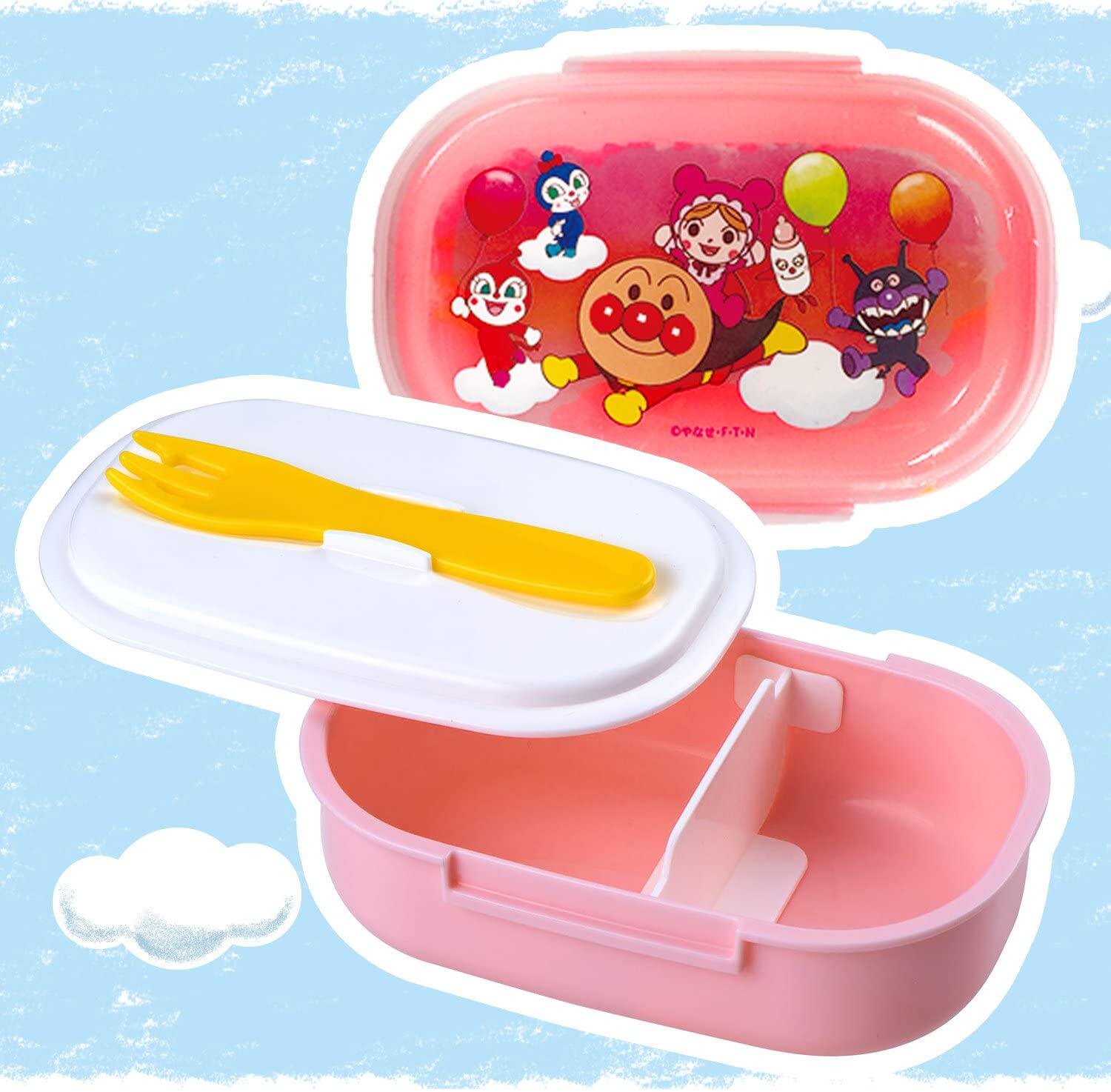 Spot Japan Anpanman children cute go out sealed double-layer bento lunch box with fork