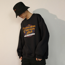 cec sweater mens harbor style trend ins spring and autumn tops lazy wind loose casual boys new autumn coat